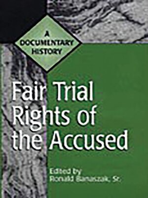 cover image of Fair Trial Rights of the Accused
